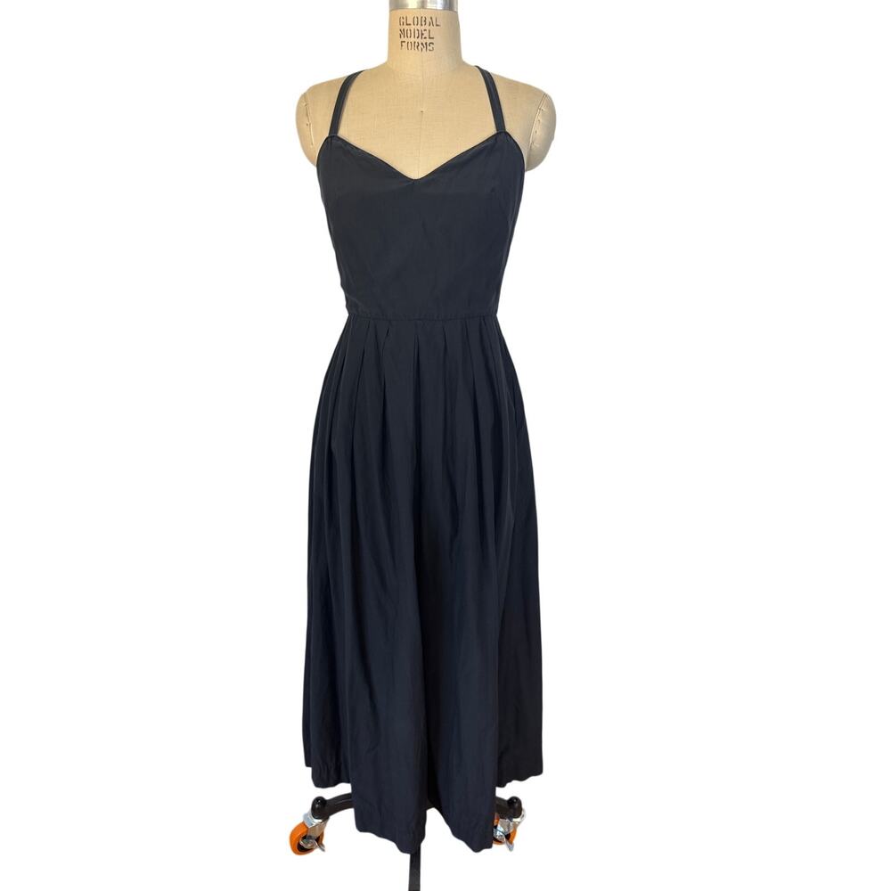 Rachel Antonoff Maxi Sundress in Black Size 6 Small Cotton Silk